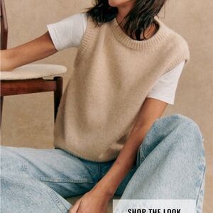 SOLD OUT sezane samuel jumper - vanilla size small